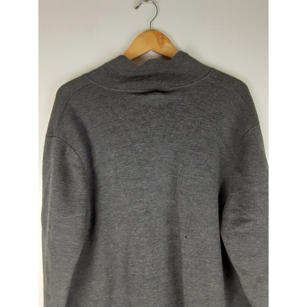 Lauren Ralph Lauren Women's Gray Merino Wool Crest Cardigan  Sweater Blazer XL - Picture 7 of 16